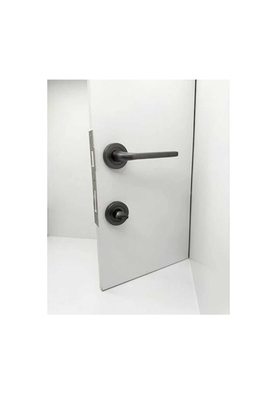 Sese Araç Modeli Yuvarlak Rozetli Wc Kapı Kolu Antrasit 200-222r-02-54