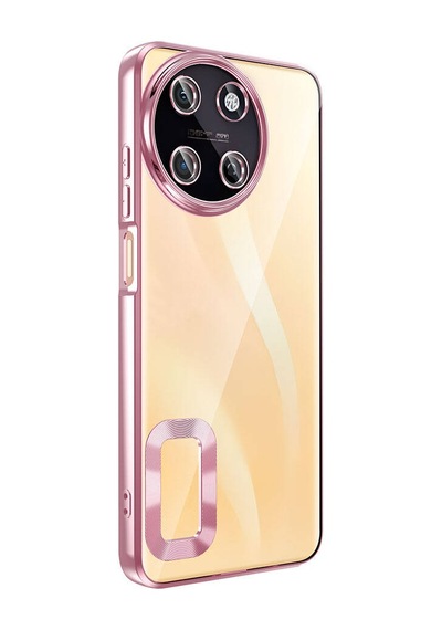 Realme 11 4g Kılıf Kamera Lens Korumalı Logo Gösteren İnce Hafif Pazarplus Altın