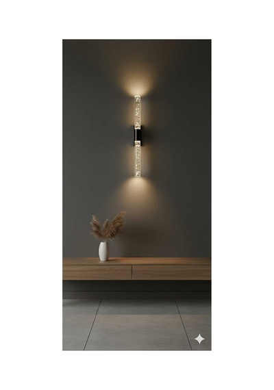 Bubblelight Medium 40 Cm Modern Tasarım Led Aplik - Duvar Lambası - Siyah - Elektrikli - Günışığı Çok Renkli