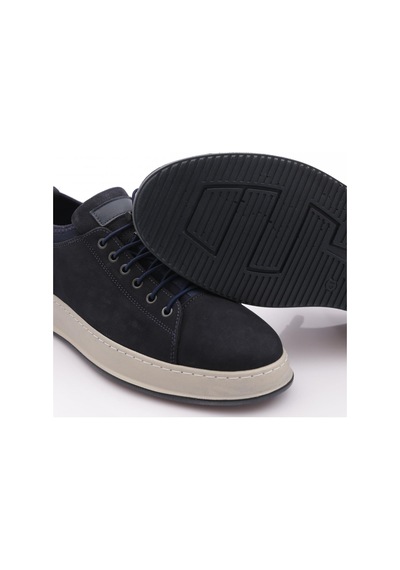 Dgn 6641 Erkek Kalin Taban Bağcikli Sneaker Ayakkabi Laci Nubuk Laci