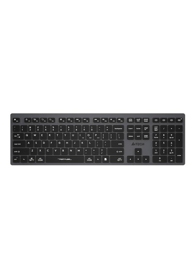 A4 Tech Fstyler Fbx50c Gri Bluetooth+2.4g Nano Fn Şarjlı Multimedya Klavye