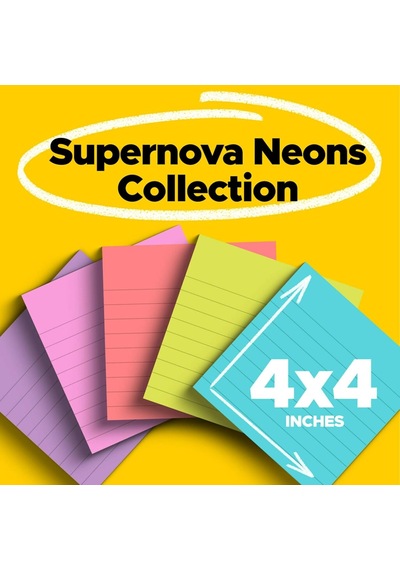 Super Sticky Notes, 5 X 20,3 Cm 6 Pads