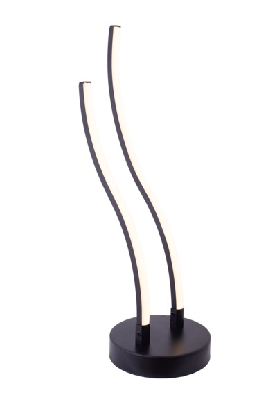 3 Renk Dalga Model Lü Çubuk Led Masa Aydınlatması Siyah Modern Dekoratif Tasarım 1