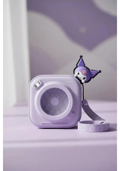 Mınıso Sanrio Lisanslı Kuromi Bluetooth Hoparlör A133 Kablosuz Taşınabilir Ses Sistemi