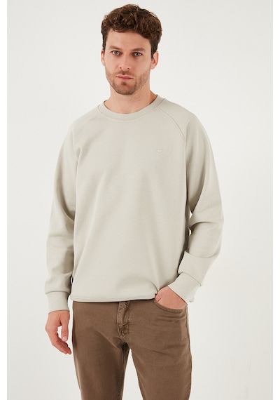 Buratti Streç Pamuklu Relaxed Fit Bisiklet Yaka 2'Li Paket Erkek Sweat 5901210S2 Siyah-Taş