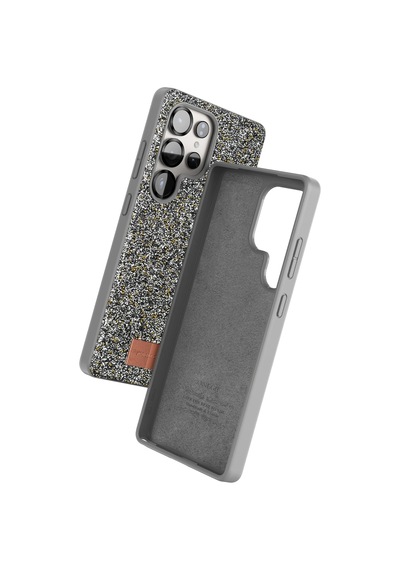 Onegif - 674 - Samsung Galaxy Uyumlu S25 Ultra Bright Simli Kapak - Kmrsfres - - Gümüş