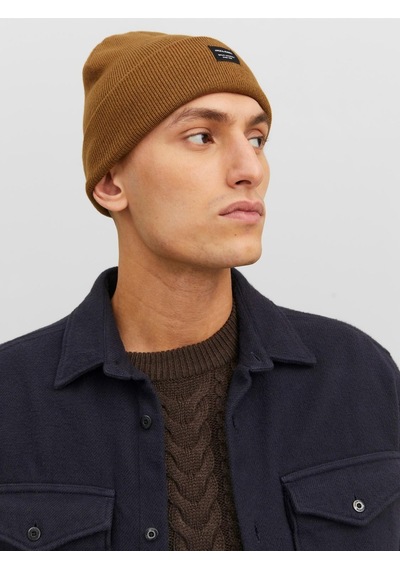 Jack & Jones Jack & Jone Jacdna Beanie Noos Erkek Bere-27100 - Kahverengi
