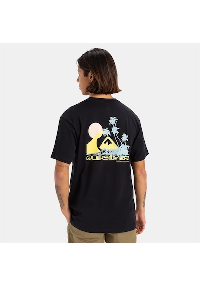 Quiksilver Eqyzt08057-kvj0 Palm Lines Ss Erkek Spor Tişört Siyah