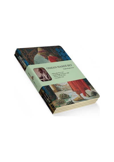 Kaplumbağa Serisi - A6, Osman Hamdi Bey 4'lü Defter Seti Iıı, Çizgisiz, Toplam 192 Sayfa, Her B