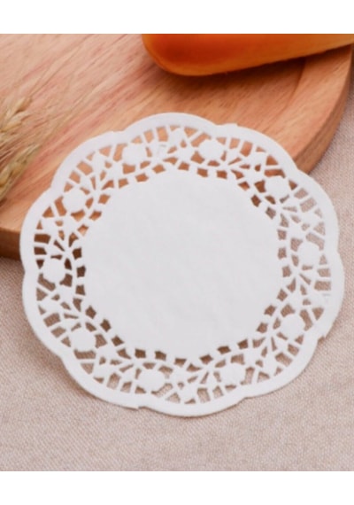 Kağıt Dantel Bardak Altlığı 100 Adet 9 CM Çay Altı Kahve Tabağı
