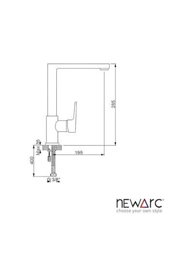 Newarc 921731 Loft Eviye Bataryası Krom