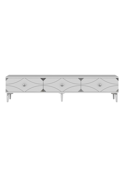 Tsa1897bs Alfa Tv Sehpası Beyaz-silver 180cm