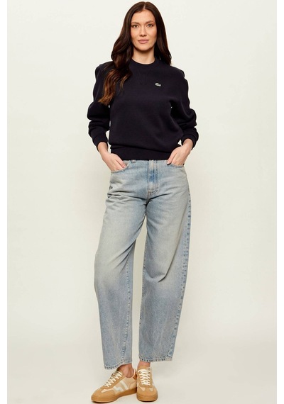 Lacoste Women's Relaxed Fit Crew Neck Cotton Sweatshirt Kadın Rahat Kesim Sweatshirt Lacivert Lacivert Lacoste Women's Relaxed Fit Crew Neck Cotton Sweatshirt Kadın Rahat Kesim Sweatshirt Lacivert Lacivert