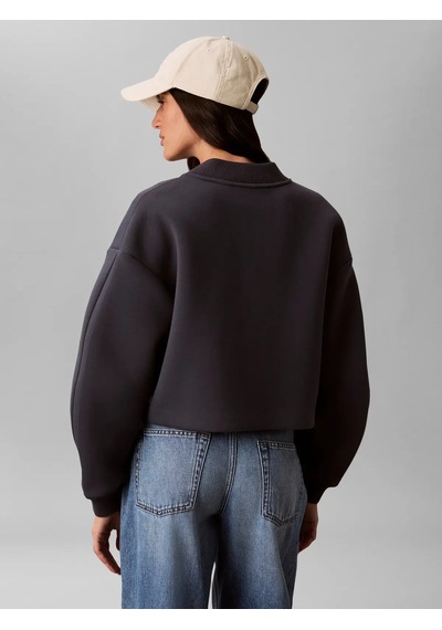 Calvin Klein Cropped Sporty Scuba, Cge Mavi Kadın Ceket