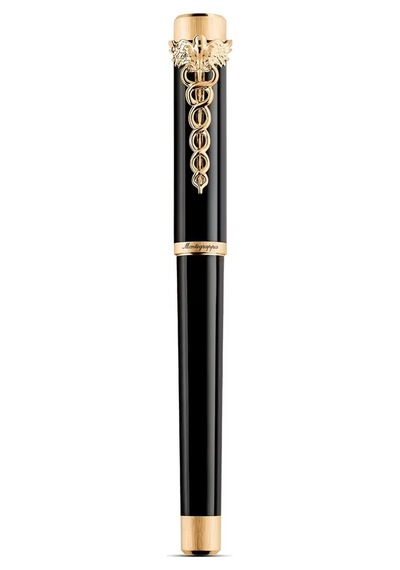 Montegrappa Zero Caduceus Roller Kalem Iszecrıy Siyah