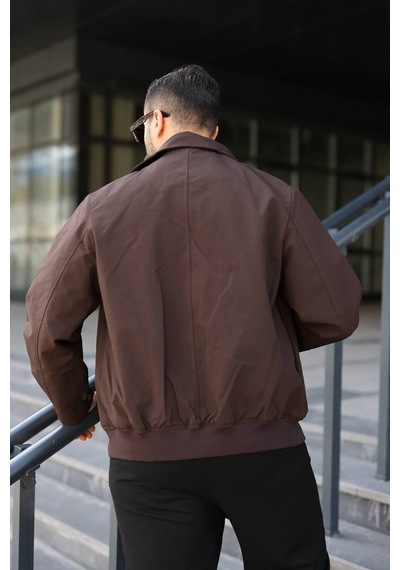 Baselco Premium Retro Milano Gabardin Ceket -tok Duruşlu Sade Ve Şık Kahverengi Baselco Premium Retro Milano Gabardin Ceket -tok Duruşlu Sade Ve Şık Kahverengi