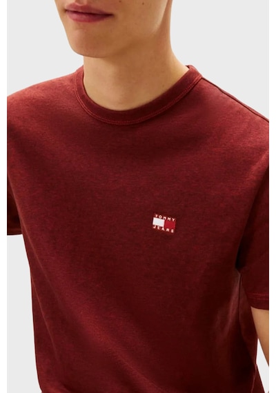 Tommy Jeans Erkek T Shirt Dm0dm22667 Xl0 Kırmızı Kirmizi