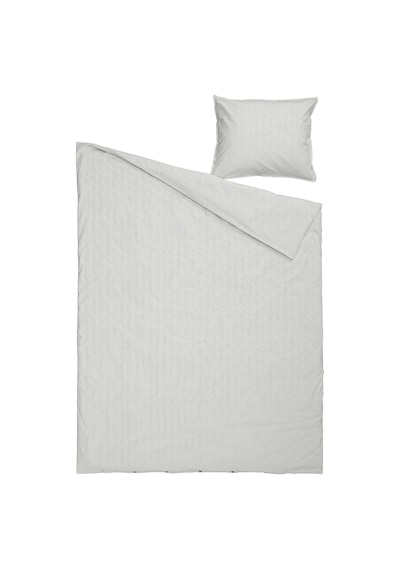 Ikea Solfıbbla Tek Kişilik Nevresim Takımı 150 X 200 Cm Beyaz - Gri