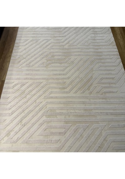 İpek Halı Gaspara 14973 Krem Modern Salon Halısı Krem