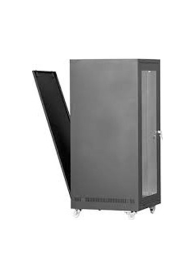 Setrack 32u 19'' 600x800 Tekerlekli Camlı Rack Kabinet
