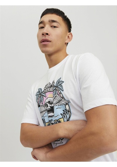 Jack & Jones Kuru Kafa T-shirt Jorbeachbone Erkek Tişört 12234309 001