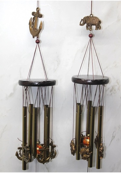 Özel Üretim Dekoratif Bahçe Süsü Balkon Aksesuarı Hediye Metal Rüzgar Çanı Alk3505