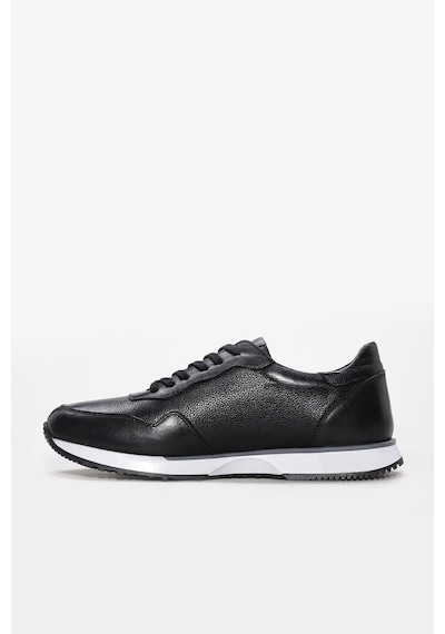 Fast Step Hakiki Deri Erkek Casual Ayakkabı 241ma1990 Siyah