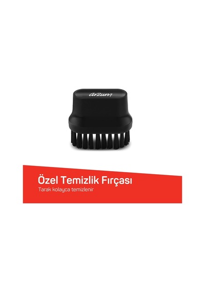 Arzum Ar5158 Revolution Saç Düzleştirici Fırça - Platin Gri