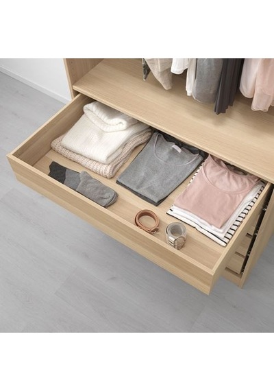 Ikea Komplement Çekmece, Ağartılmış Meşe Görünümlü, 100x58 Cm Çok Renkli