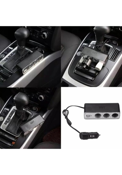 Tiger Marketing 3 Port + 1 Usb Oto Araç Çakmaklık Çoğaltıcı ..