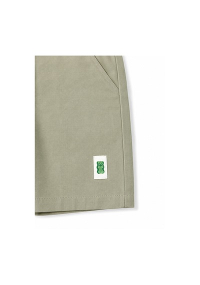 Haribo Lisanslı Çizgili Polo Yaka Çocuk T-shirt Şort Takım Yeşil