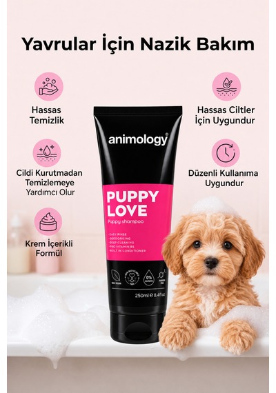 Animology Puppy Love Yavru Köpek Şampuanı 250 Ml - Bebek Pudrası Kokulu