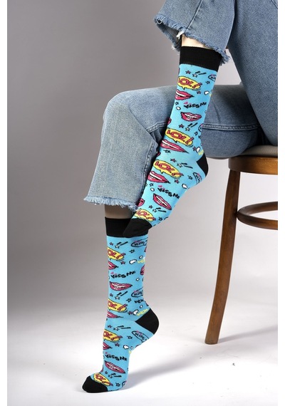 Ozzy Socks Pop Desenli Çorap Lacivert