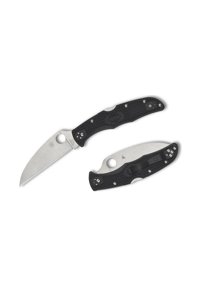 Spyderco Endura 4 Black Lightweight Wharncliffe Plainedge Kamp Çakı Siyah