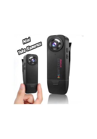Wificam Gece Görüşlü Hareket Algılama Özellikli Sesli HD Yaka Kamerası
