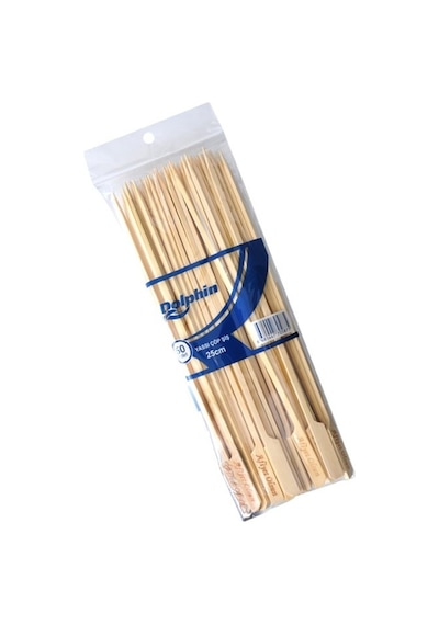 Yassı Çöp Şiş 25 Cm 100 Adet