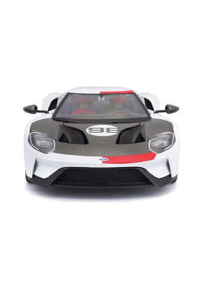 Maisto 1:18 2021 Ford Gt Heritage Edition 98 Diecast Model Araba Metal Gövde Açılır Kapılı Beyaz 3+