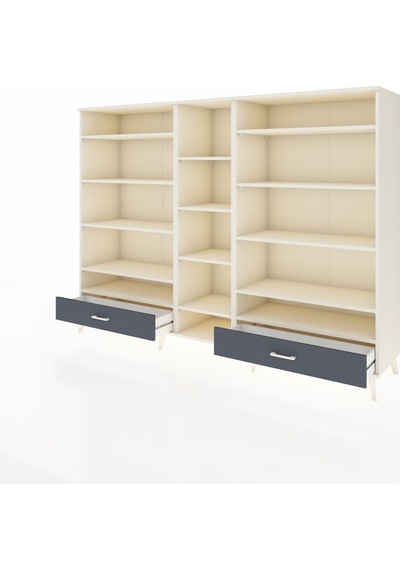 Hyperion Dolap 14 Raflı 2 Çekmeceli 220x44x163 Aytaşı-aytaşı/ant Aytaşı-aytaşı/antrasit Hyperion Dolap 14 Raflı 2 Çekmeceli 220x44x163 Aytaşı-aytaşı/ant Aytaşı-aytaşı/antrasit
