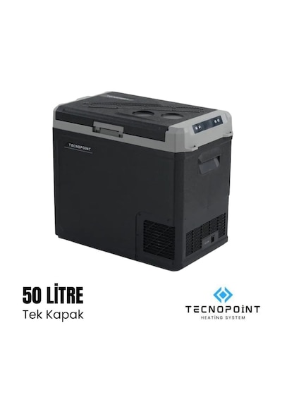 Tecnopoınt 50 Litre Tek Kapaklı Kompresörlü Araç Buzdolabı 12/24v