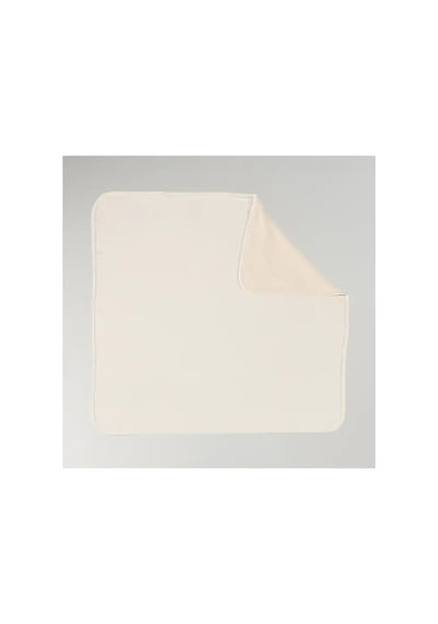 Natur Renk Battaniye 85x85cm Pamuk Battaniye Krem