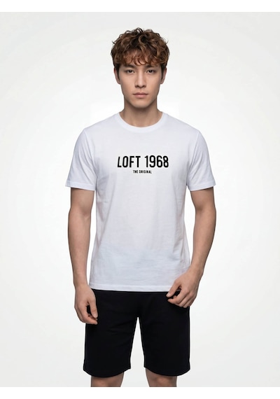 Loft Regular Fit Beyaz Erkek T-shirt Lf2042339