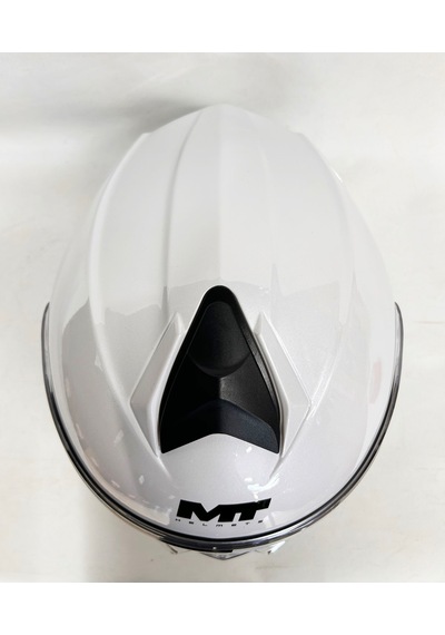Mt Kask Genesis Sv Pure A0 Çene Açılır Kask Parlak Beyaz