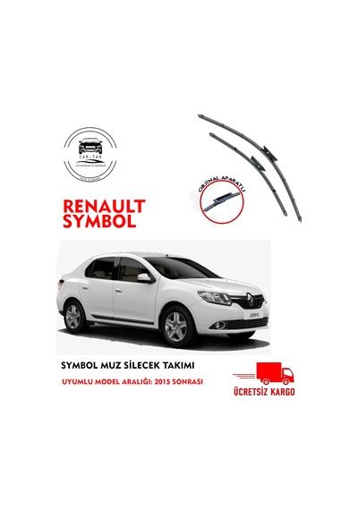 Clio Symbol 2015 Sonrası Muz Silecek Seti