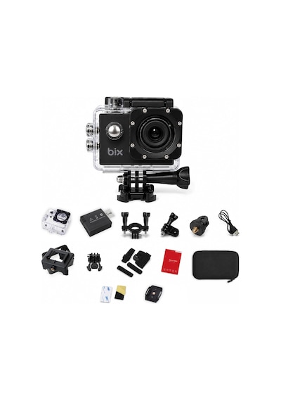 Pulse 2 Wi-fi 4k 30fps Aksiyon Kamerası 20 Mp Web Kamera Modlu 30 Metre Su Geçirmez Kılıflı Bisiklet Motosiklet Vlog Kamerası Siyah Siyah Diğer