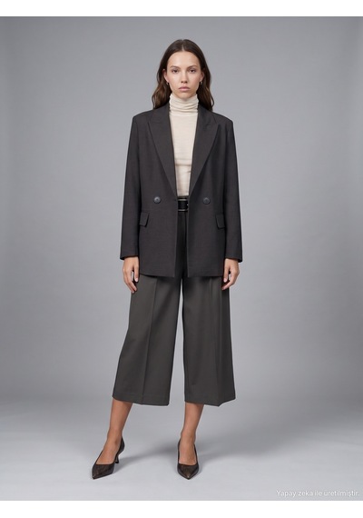Dilvin 60821 Blazer Ceket-kahve