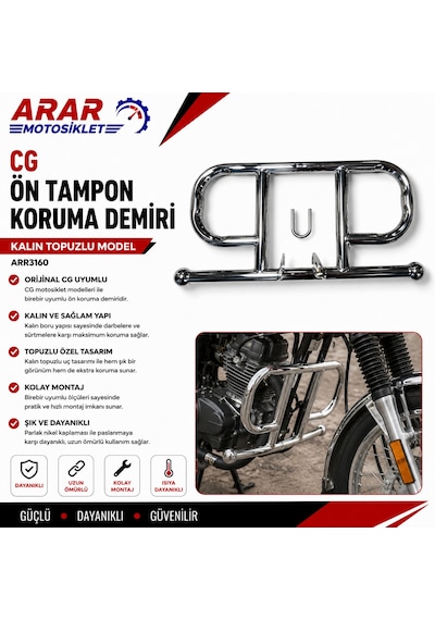 Cg Ön Tampon Koruma Demiri Kalın Topuzlu Model-arr3160