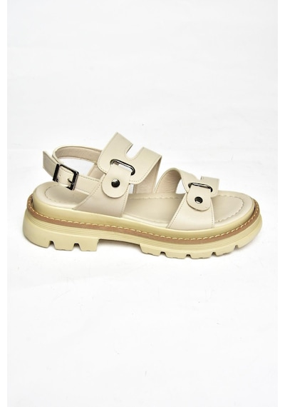Fox Shoes S996075509 Bej Kadın Sandalet Bej