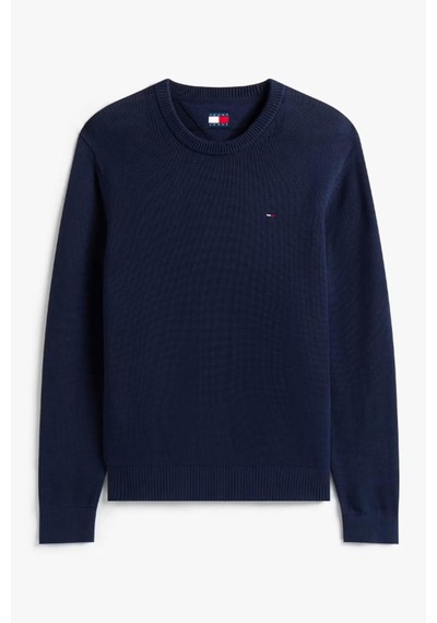 Tommy Hilfiger Erkek Slim Fit Bisiklet Yaka Dokulu Triko Kazak - Lacivert-10253 Dark Night Navy Tommy Hilfiger Erkek Slim Fit Bisiklet Yaka Dokulu Triko Kazak - Lacivert-10253 Dark Night Navy
