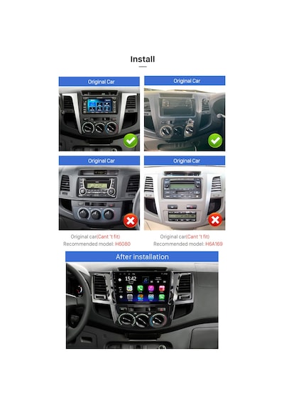 Toyota Hılux M/c 2008-2014 Multimedya Navigasyon Usb Kamera Carplayer