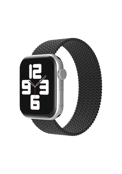 Newface Apple Watch 38mm Ayarlı Solo Silikon Kordon - Siyah